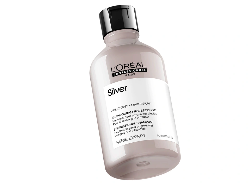 L'Oreal Professionnel Silver Shampoo 300ml - Gegen Gelbstiche Bei Grauem & Weißem Haar