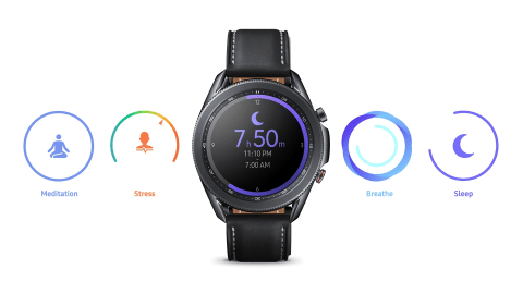 SAMSUNG Galaxy Watch 3 41mm Mystic Silver BT SM R850NZSAXAR Smart Active Walmart