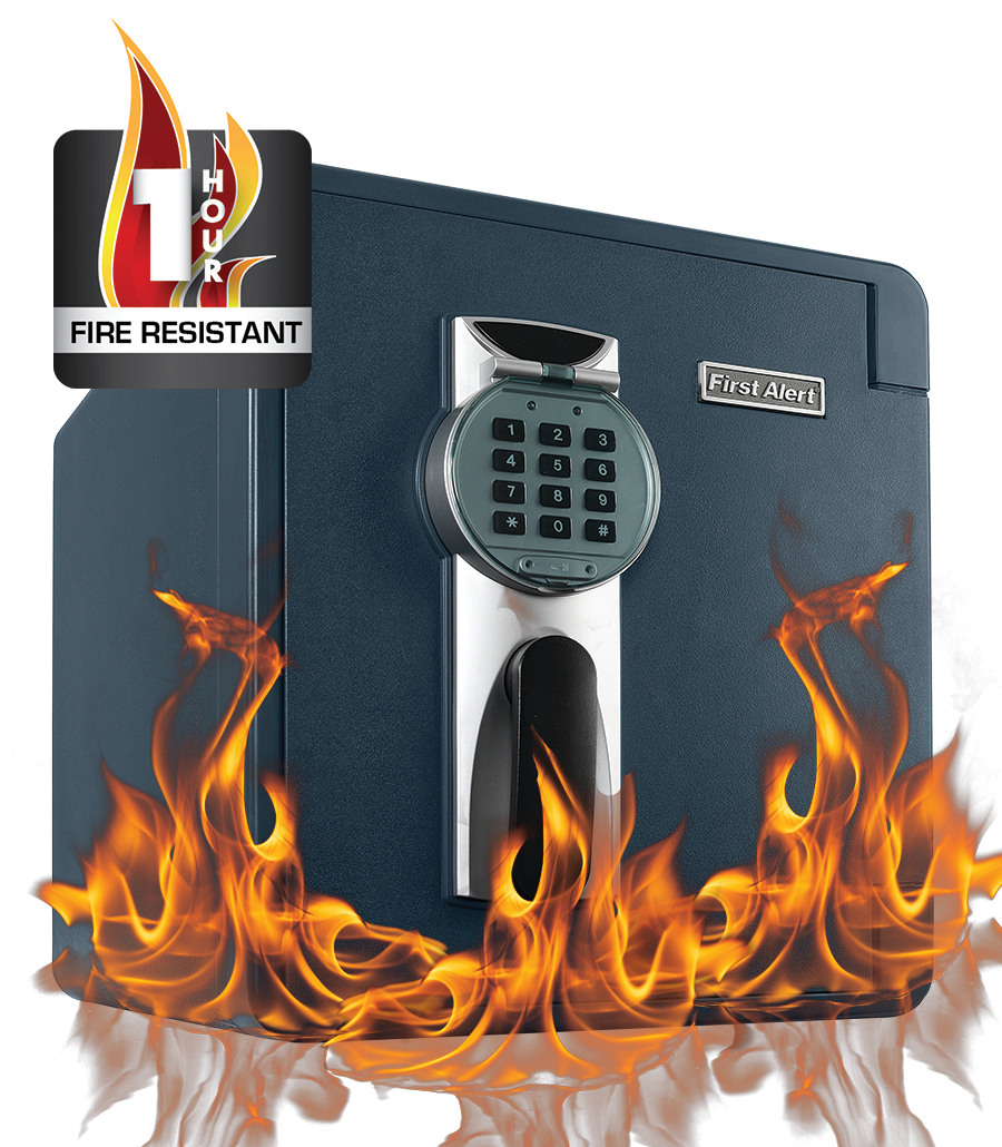 First Alert Digital ReadySeal Waterproof Fire Resistant Safe, 0.94 cu
