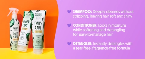 not your mother&#39;s kids daily care moisturizing fragrance free hair detangler for kids haircare products kids hair essentials curly hair detangle hair kids detangler haircare all hair types