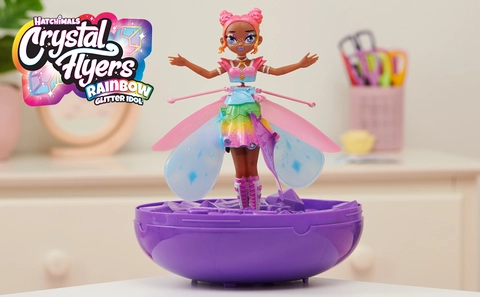 Hatchimals Pixies Crystal Flyers Rainbow Glitter Idol Magical Flying Toy Doll with Lights Toys R Us Canada