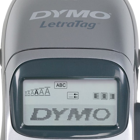 Dymo letratag lt-100h étiqueteuse clavier abc écran large + 1 cassette  étiquettes papier blanc 12mm x 4m + 4 piles aa emea - La Poste