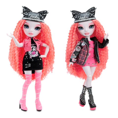  Rainbow High Vision and Neon Shadow-Mara Pinkett (Neon Pink)  Fashion Doll. 2 Designer Outfits to Mix & Match with Rock Band Accessories  PLAYSET, Great Gift for Kids 6-12 Years Old 