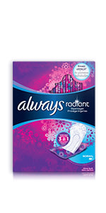Always Radiant Size 4 Scented Overnight Pads with Wings, 11 ct - Jay C Food  Stores