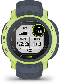 Garmin Instinct 2 Surf Edition 45mm Rugged GPS Watch, Mavericks