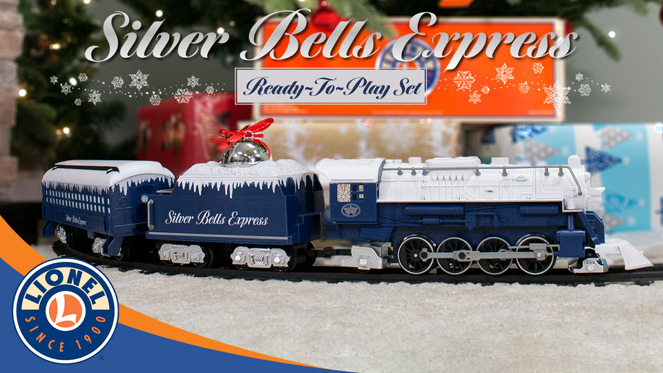 thumbnail video image 2 of Lionel Ready to Play Silver Bells Express, 2 of 26