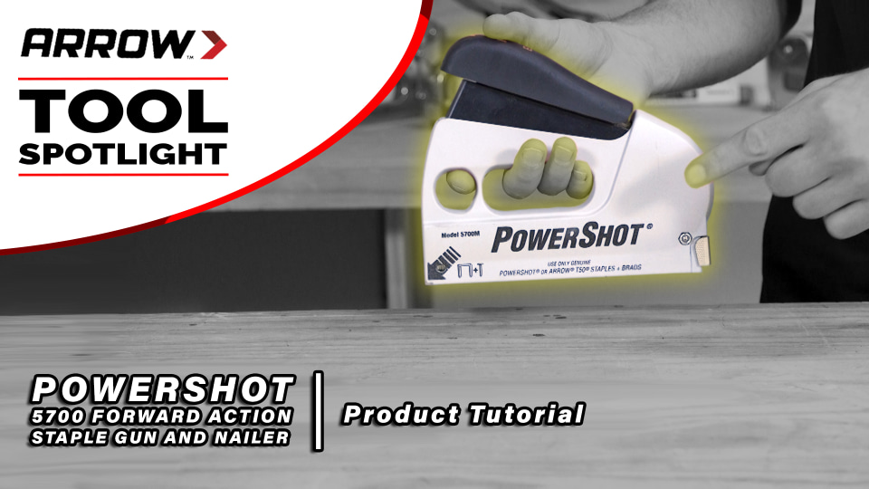 Arrow 5700 PowerShot Heavy Duty 2-In-1 Staple and Nail Gun for