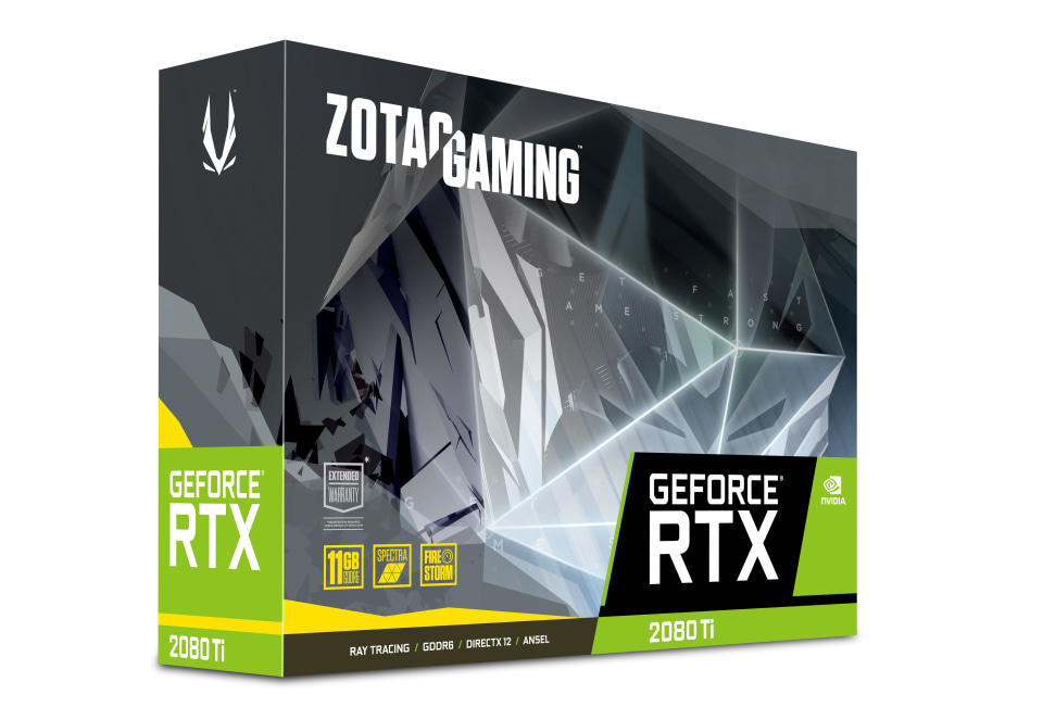 新品未開封 ZOTAC GeForce RTX 2080 Ti Triple F ZOTAC Gaming GeForce RTX 2080 Ti Twin Fan 11GB GDDR6 Video