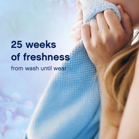 25 WEEKS OF FRESHNESS- FROM WASH UNTIL WEAR