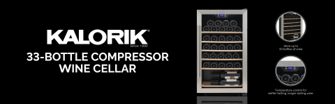 kalorik 33 bottle wine cooler