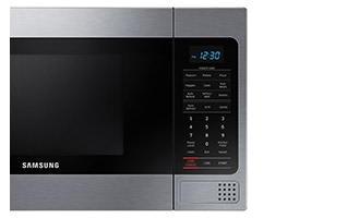 SAMSUNG 1.1 Cu Ft PowerGrill Countertop Microwave Oven w/ Power Convection,  Ceramic Enamel Interior, Sensor Cook, Slim Fry, 1000 Watt, MC11K7035CG/AA