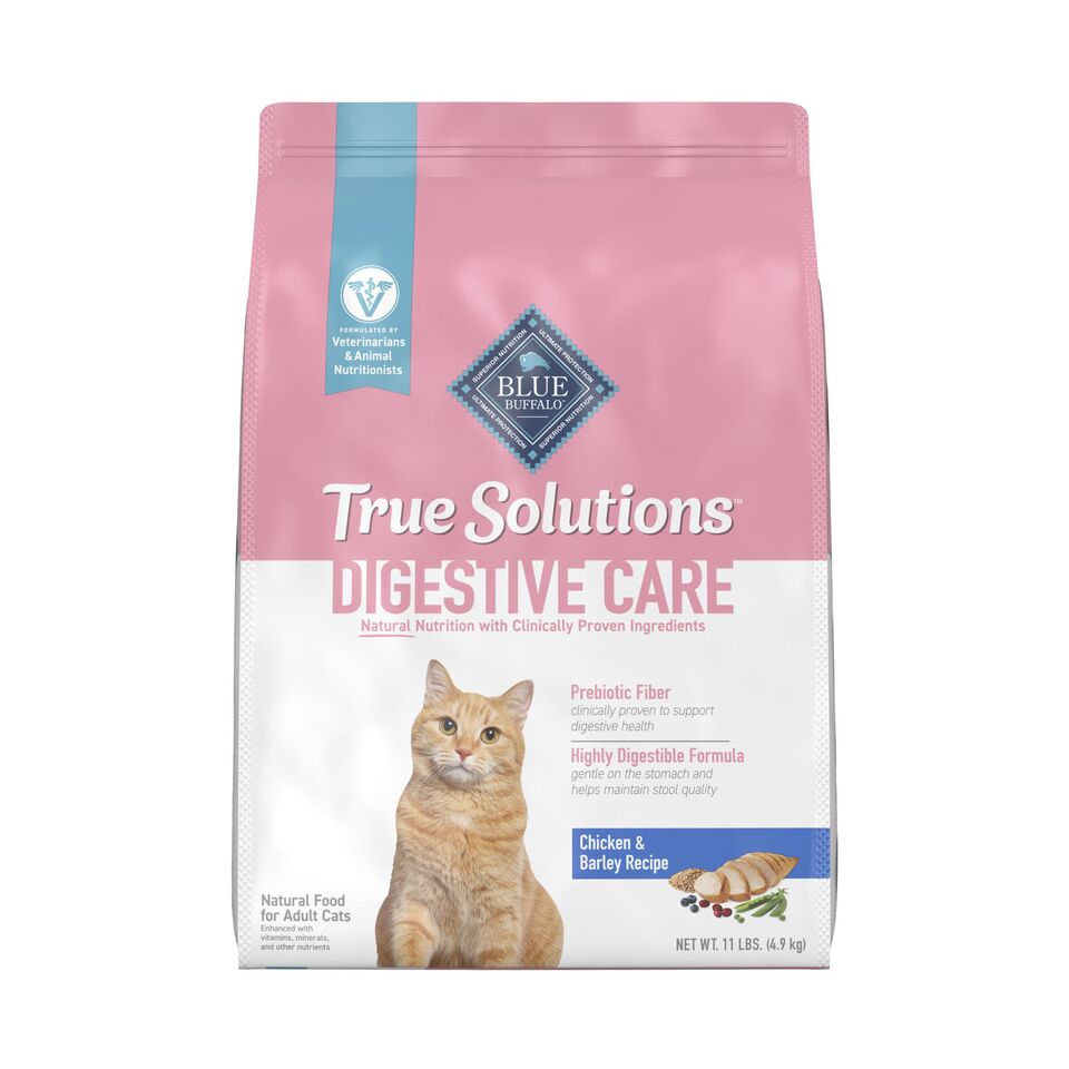 thumbnail video image 2 of Blue Buffalo True Solutions Digestive Care Natural Dry Cat Food, Chicken, 11-lb. Bag, 2 of 13
