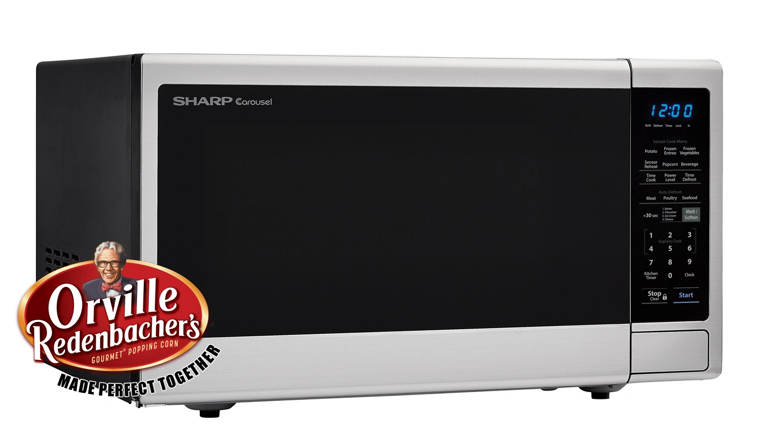 SMC1443CM: Sharp Black Orville Redenbacher's Microwave