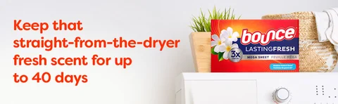 Keep that straight-from-the-dryer fresh scent for up to 40 days