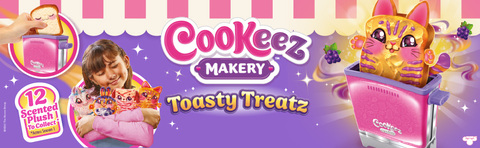 Cookeez Makery Toasty Treatz Toaster with Scented Plush, Styles Vary, Ages  5+ 