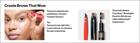Revlon Ceramic Tip Slanted Tweezer, Brow Tweezers - Revlon