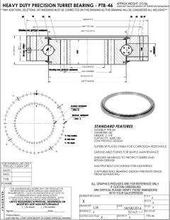 Turret bearing clearance