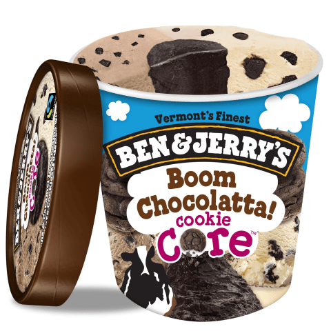Ben & Jerry's Boom Chocolatta Cookie Core Ice Cream - 16 Oz