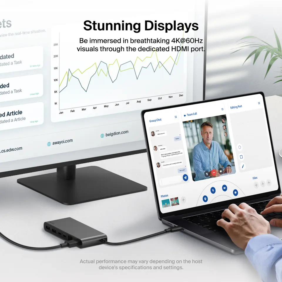 Belkin 8-in-1 USB-C Hub - Thumbnail 4