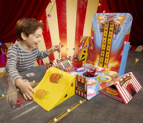Little Tikes Crazy Fast Flip & Fly Carnival Playset with One