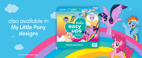 Pampers Easy Ups Girls & Boys Potty Training Pants - Size 4T-5T, 104 Count,  My Little Pony Training Underwear