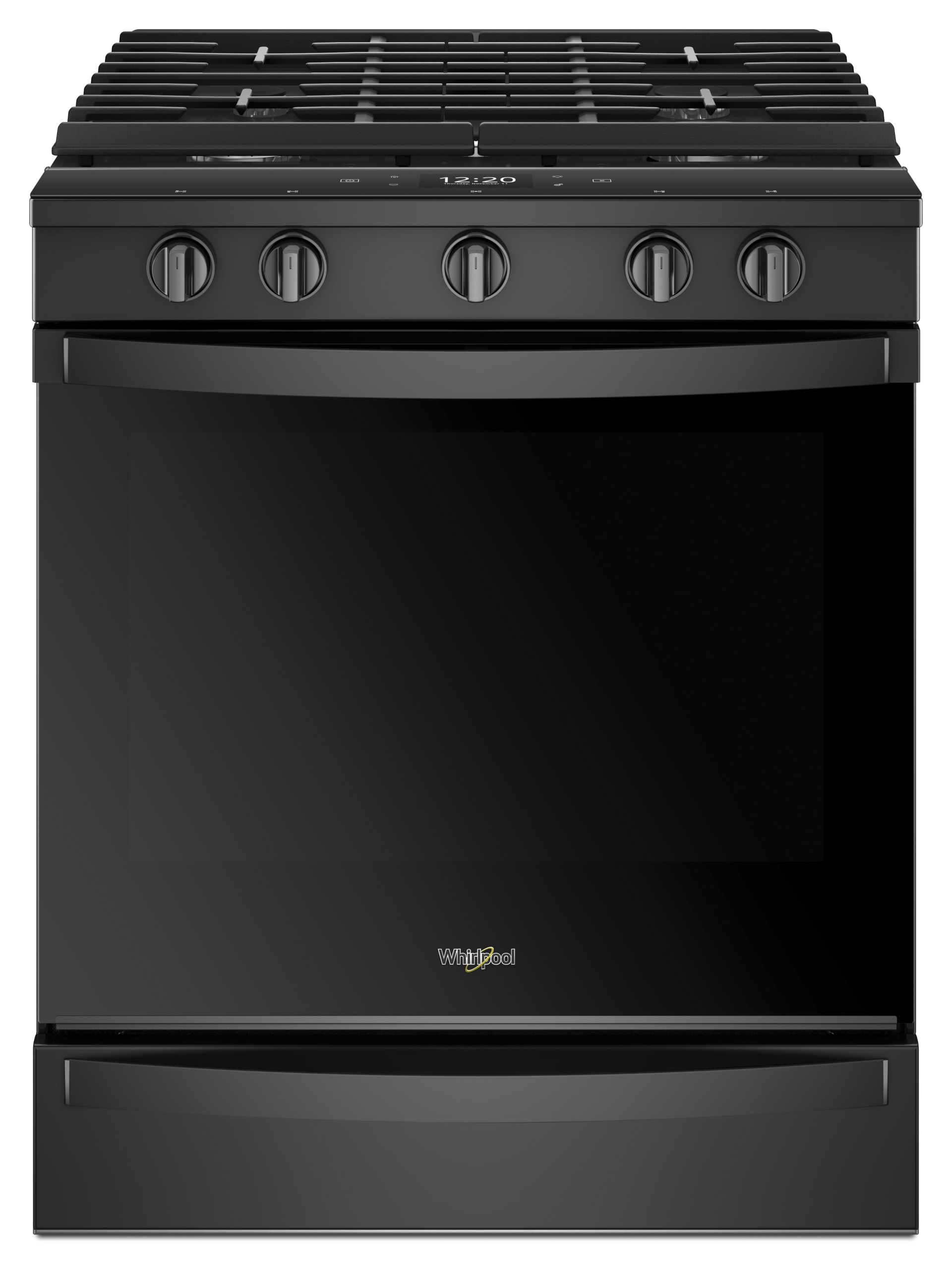 Whirlpool 5-Burner 36-in Gas Cooktop with Griddle and EZ-2-LIFT hinged  grates - Stainless Steel at