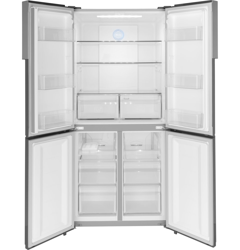 Haier 16.8 cu. ft. Cabinet Depth French Door Refrigerator - Stainless Steel