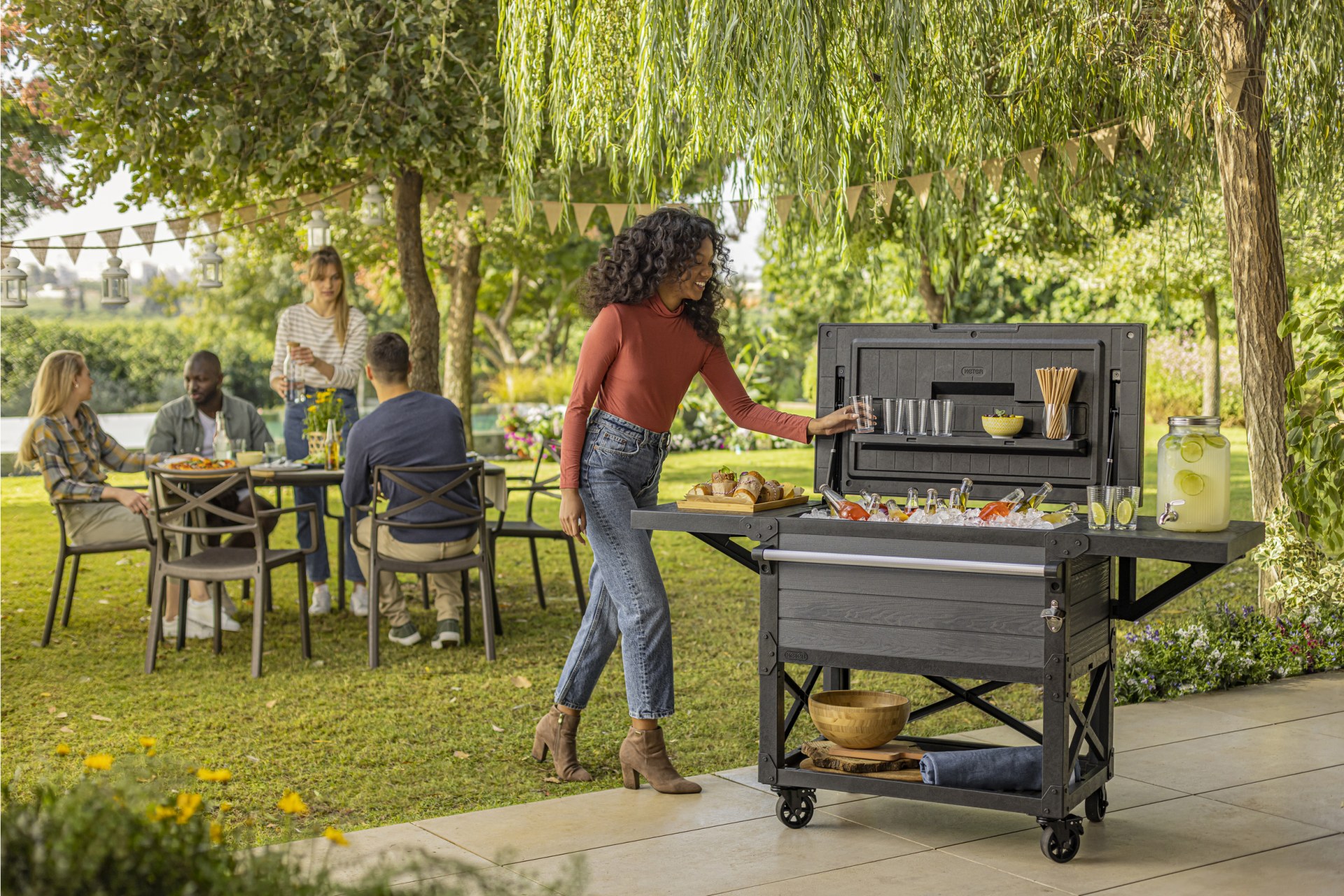 Keter Patio Cooler & Beverage Cart Homesmartcamera