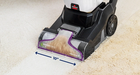 Clean More Carpet with 10” Clean Path
