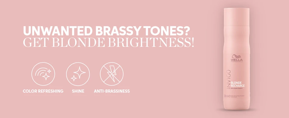 Get rid of unwanted brassy tones with color refreshing purple shampoo