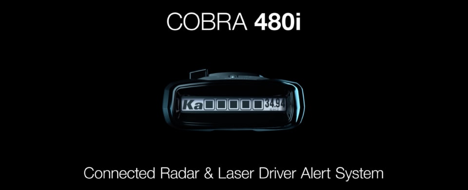 thumbnail video image 3 of Cobra RAD 480i Connected Radar Detector, Long Range, Bluetooth, Front & Rear Detection + CarPlay (New), 3 of 20