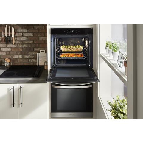 Self-cleaning 24 inch Double Electric Wall Ovens at