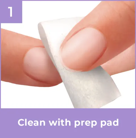 1. Clean your nails before you begin.