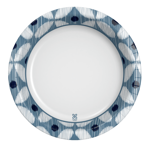 Dixie Paper Plates, 8 ½ inch, Dinner Size Printed Disposable Plate, 90 Count