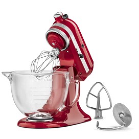 Kitchen Aid 5 Qt. Artisan Stand Mixer Frosted Pearl splash guard stainless  bowl! 