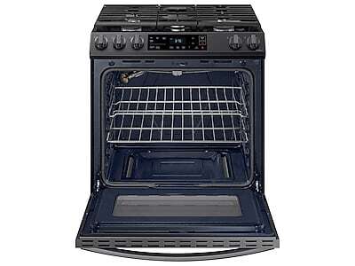 Samsung NX58T7511SG 30 Freestanding Gas Range - w/Air Fry Tray, Black  Stainless Steel