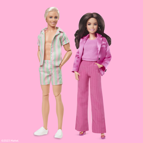 Pink Plaid Dress Doll 11.5 Inch 30cm Ken Barbie The Movie Barbie