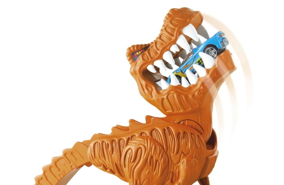 Pista Hotwheels T-rex Dinossauro Take Down Demolidor C/ Som