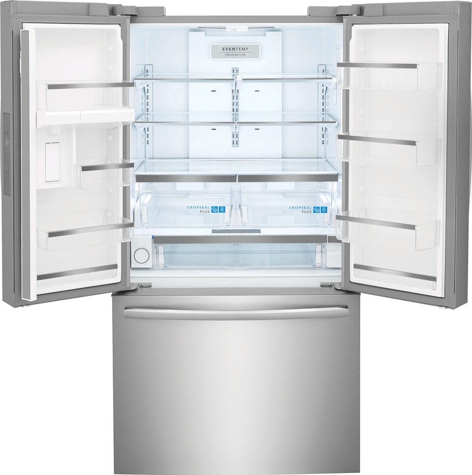 Shop Frigidaire Gallery French Door Refrigerator & Air Fry Electric Range  Suite in Smudge-Proof® Stainless Steel at