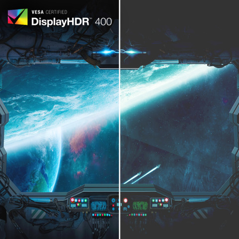 VESA certificated DisplayHDR™ 400