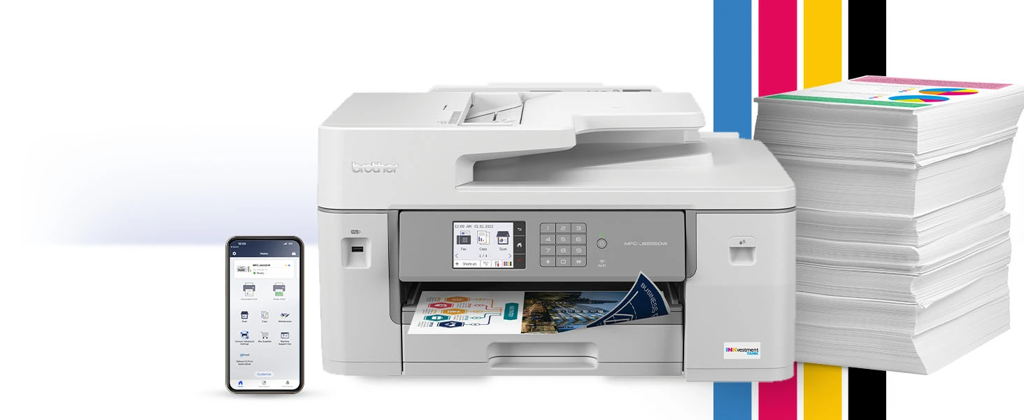 MFC-J6555DW | PrintersAIOsFaxMachines | By Brother