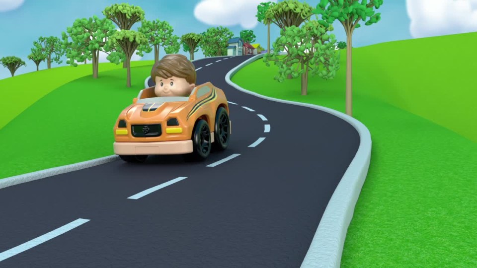 thumbnail video image 2 of Fisher-Price Little People Ramp N Go Carrier Car Play Vehicle, 2 of 6