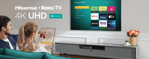 Hisense 55-Inch Class R6 Series 4K UHD Smart Roku TV with Alexa  Compatibility, Dolby Vision HDR, DTS Studio Sound, Game Mode (55R6G) :  Everything Else