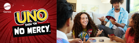 UNO Show 'em No Mercy Card Game for Kids, Adults & Family Night, Parties  and Travel 