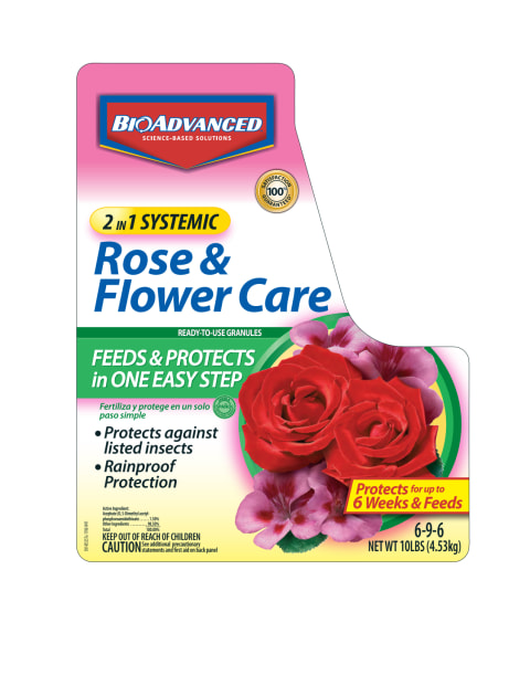 BioAdvanced 2-in-1 Systemic Rose & Flower Care, Granules, 5-Pounds ...