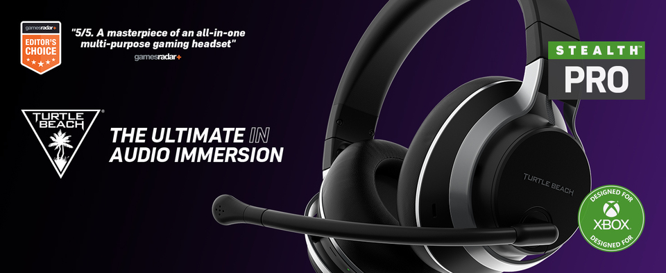 thumbnail video image 2 of Turtle Beach® Stealth™ Pro Wireless Noise-Cancelling Gaming Headset for Xbox, Black, 2 of 3