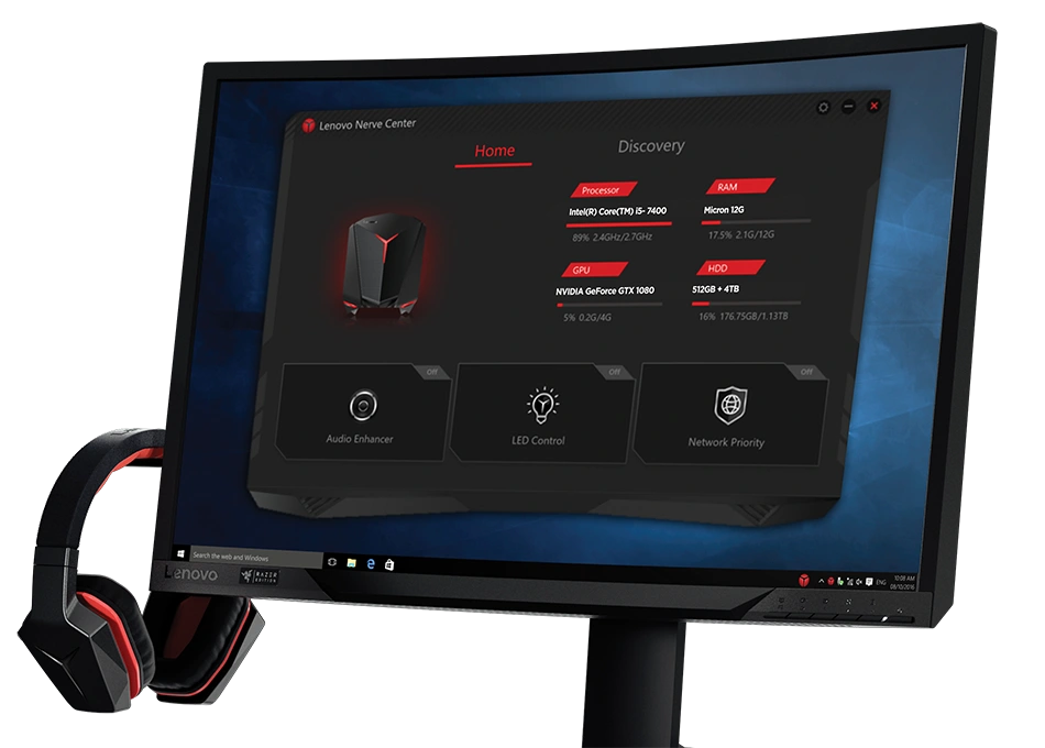 Lenovo IdeaCentre Y720 Cube Compact Gaming Desktop - Walmart.com