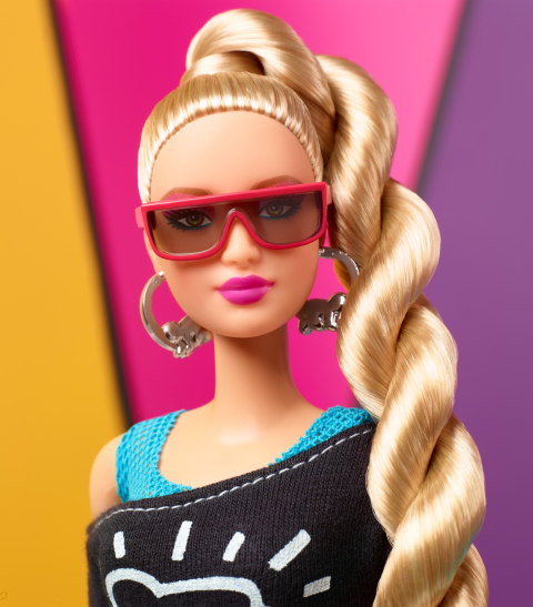 Barbie Collector Keith Haring Doll W Ith Blonde Hair And Accessories