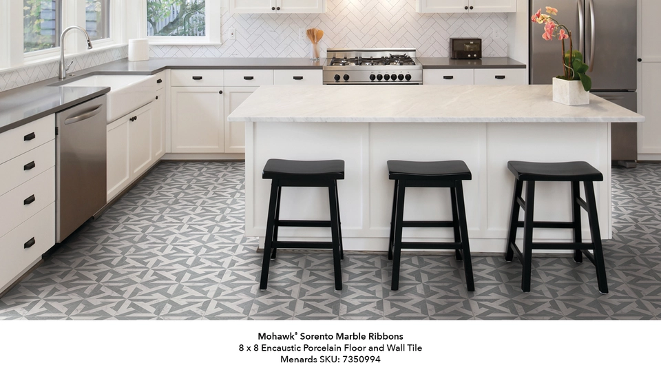 Mohawk® Silver Screen 8 x 36 Marble Floor and Wall Tile Mohawk® Silver Screen 8 x 36 Marble Floor and Wall Tile