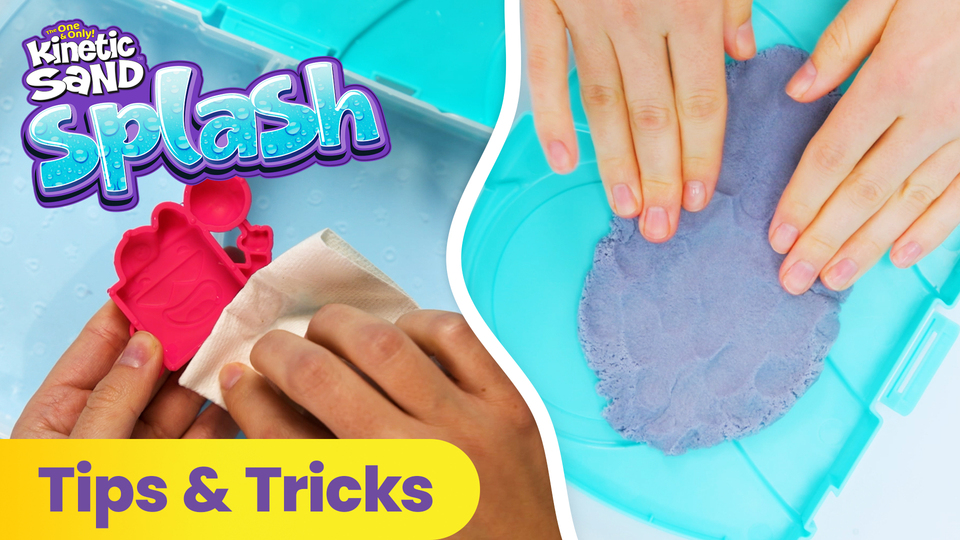 Kinetic Sand Color-Change Play Sand Splash Starter Case with 6oz